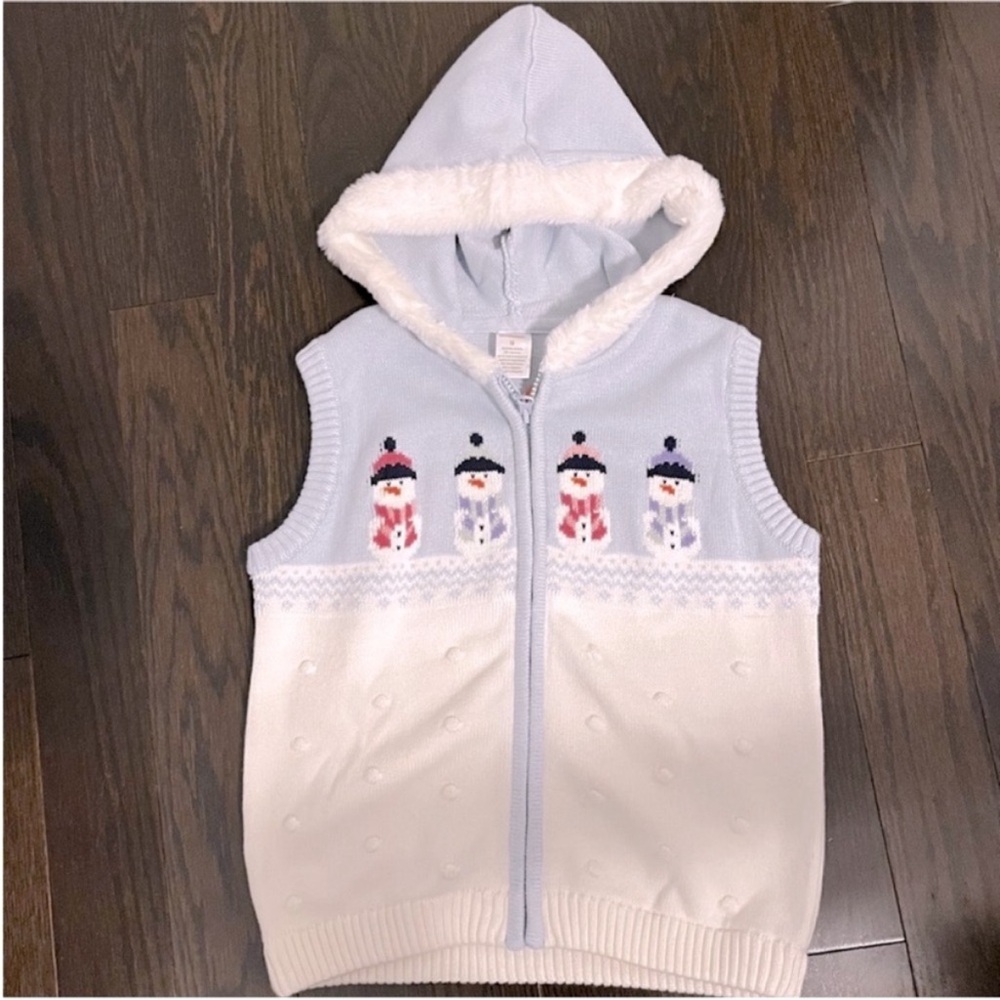 🌟GYMBOREE Snowman Sweater Vest. Size 12🌟
